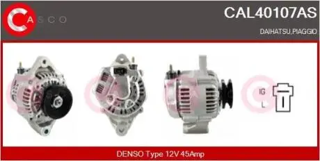 Генератор 12в 45а CASCO CAL40107AS