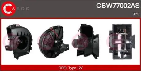 Вентилятор печки CASCO CBW77002AS