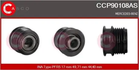 Шків генератора CASCO CCP90108AS