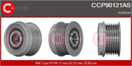 Шків генератора CASCO CCP90121AS