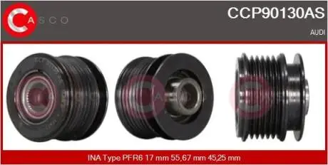 Шкив генератора CASCO CCP90130AS