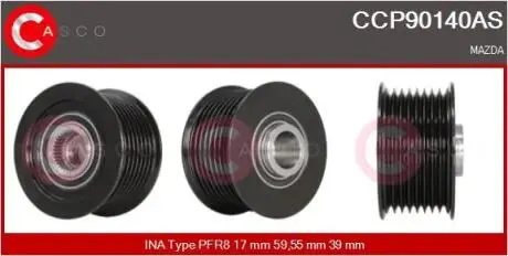 Шкив генератора CASCO CCP90140AS