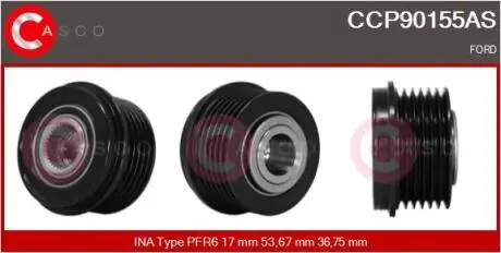 Шків генератора CASCO CCP90155AS