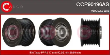 Шкив генератора CASCO CCP90196AS