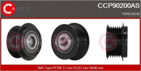 Шкив генератора CASCO CCP90200AS