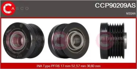 Шків генератора CASCO CCP90209AS