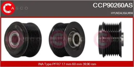 Шкив генератора CASCO CCP90260AS