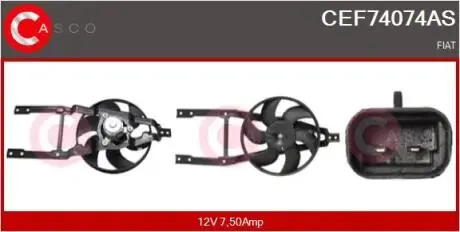 Вентилятор охлаждения двигателя CASCO CEF74074AS