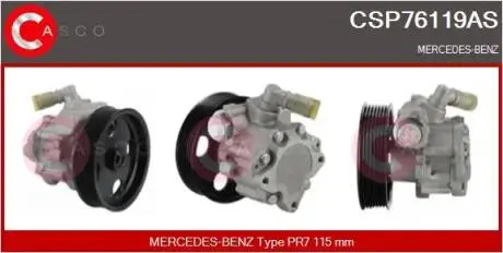 Насос гідропідсилювача CASCO CSP76119AS