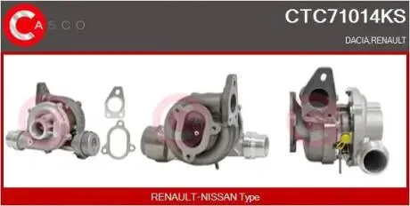 Турбокомпенсатор CASCO CTC71014KS