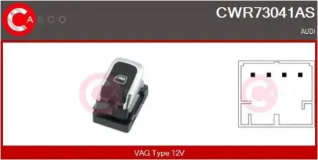 Кнопки стеклоподъемника CASCO CWR73041AS