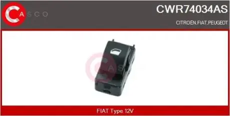 Кнопки стеклоподъемника CASCO CWR74034AS