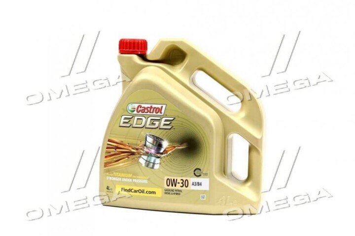 Олива моторна EDGE Titanium FST A3/B4 0W30 4л CASTROL 15334C (фото 1)