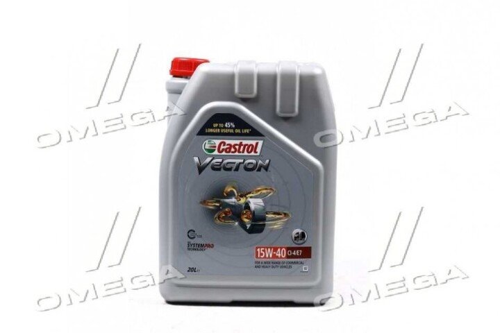 Олива моторна Vecton 15W40 CI-4/E7 20л. CASTROL 15B9C5 (фото 1)