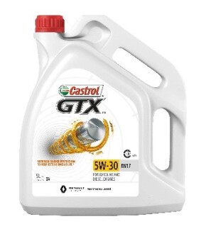 Масло моторное 5W30 GTX RN 17 5л CASTROL 15CC30