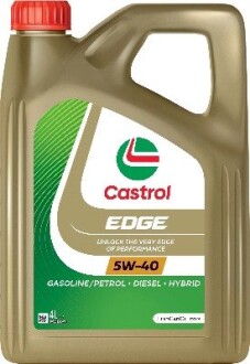 Олія ДВЗ 5W-40 EDGE API SN/CF, ACEA C3, GM dexos2, 4л, синт. CASTROL 15F7D6