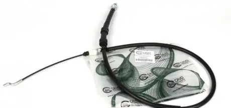 Трос ручного тормоза (1270/1000mm) задний vw t5 1.9, 2.0, 2.5 (03-) CAVO 7002691