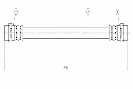 Шланг гальмівний задній CAVO C800 064A