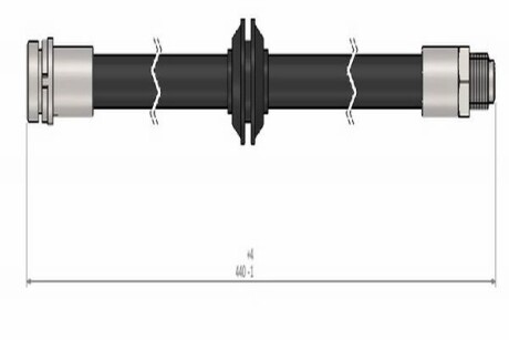 Шланг тормозной задний CAVO C900 740A