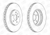 Гальмівний диск передній (вентильований) (320x52.2 мм) audi a4 b8 a5 q5 07-17 CHAMPION 562511CH (фото 1)