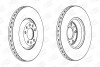 Диск тормозной передний (цена за 1шт.) peugeot 407, sw 2,2i, 3,0i v6 (04-) (5630 CHAMPION 563031CH1 (фото 2)