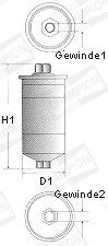 Фильтр топливный ALFA ROMEO 164 (164) 87-98,166 (936) 00-07,75 (162B) 86-92,GTV (916C_) 95-05,SPI CHAMPION L205