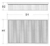Воздушный фильтр CHAMPION U541/606 (фото 1)