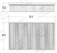 Фильтр воздушный двигателя mazda 323f 2.0i v6 24v 94-; 626 1.8 87-91,2.0 16v 90-91,2.0i gt 16v,2.0i 87-,2.2i 88-;323 combi 2.0i 88-,2.2i 89- CHAMPION U573