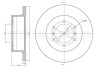 Тормозной диск задн. challenger/galloper/l400/pajero (95-12) CIFAM 800-464 (фото 1)