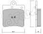 Гальмівні колодки зад. mb c/e-клас (w202/203/210) (ate) CIFAM 822-343-0 (фото 1)