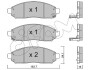 Гальмівні колодки перед. nissan navara 2,5dci 05- CIFAM 822-743-1 (фото 1)