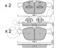 Гальмівні колодки перед. xc60/xc90 02-2.0-4.4 CIFAM 822-834-0 (фото 1)