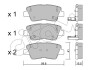 Kia гальмівні колодки задн.carens,ceed,soul,hyundai i10,20,30,40,tucson CIFAM 822-886-0 (фото 1)