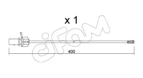 Датчик зносу гальмівних колодок (передніх) CIFAM SU347