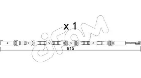 Датчик износа тормозных колодок (задних) CIFAM SU351