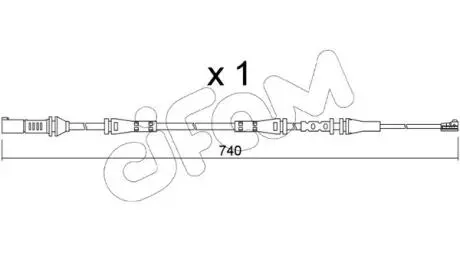 Датчик зносу гальмівних колодок (задніх) CIFAM SU362