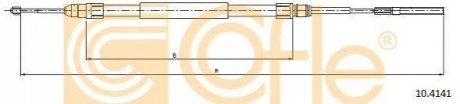 Трос, стоянкова гальмівна система COFLE 10.4141 (фото 1)