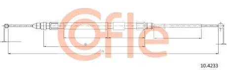 Трос ручника COFLE 10.4233
