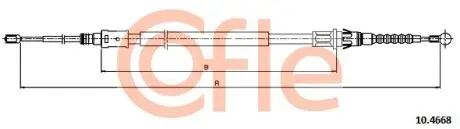 Трос, стояночная тормозная система COFLE 10.4668