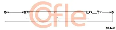 Трос ручника COFLE 10.4747