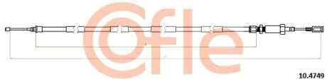 Трос ручника COFLE 10.4749