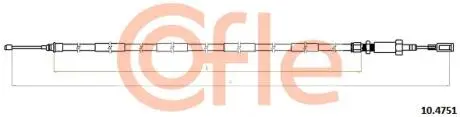Трос ручника COFLE 10.4751
