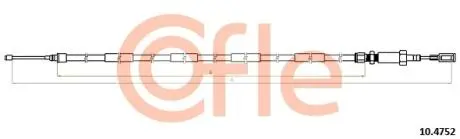 Трос ручника COFLE 10.4752