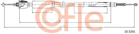 Трос ручника COFLE 10.5241