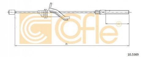 Трос, стояночная тормозная система COFLE 10.5369 (фото 1)