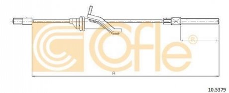Трос, стояночная тормозная система COFLE 10.5379 (фото 1)