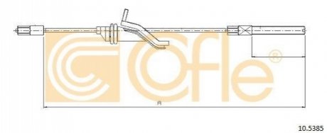 Трос, стояночная тормозная система COFLE 10.5385 (фото 1)
