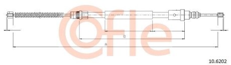 Трос, стоянкова гальмівна система COFLE 10.6202