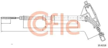 Трос, стоянкова гальмівна система COFLE 10.6218