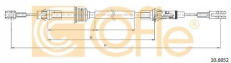 Трос, стоянкова гальмівна система COFLE 10.6852 (фото 1)